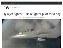 Tablet Screenshot of flyajetfighter.com
